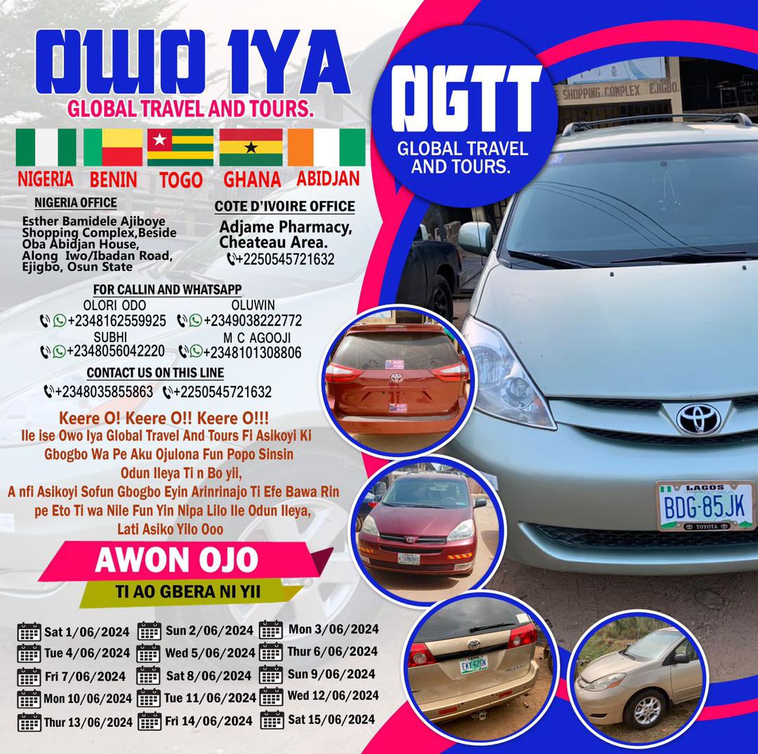 Affordable Transport solution, Travel from Nigeria to cote devoir